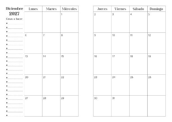 Producto - Agenda semanal 2027 con horario - ARCHIVO DIGITAL - 1