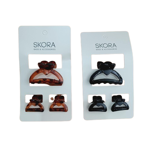 Producto - Set broche de pelo Corazon x3u 35661