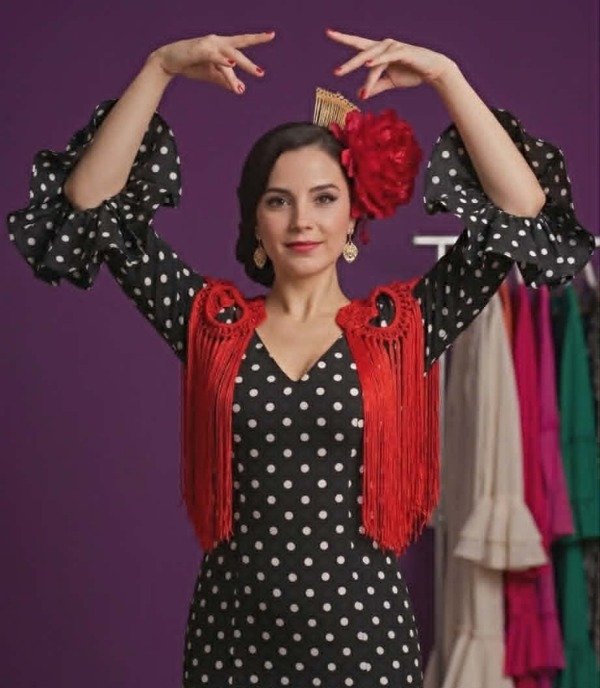 Producto - Hombreras Tejidas con Flecos de Seda Rojo