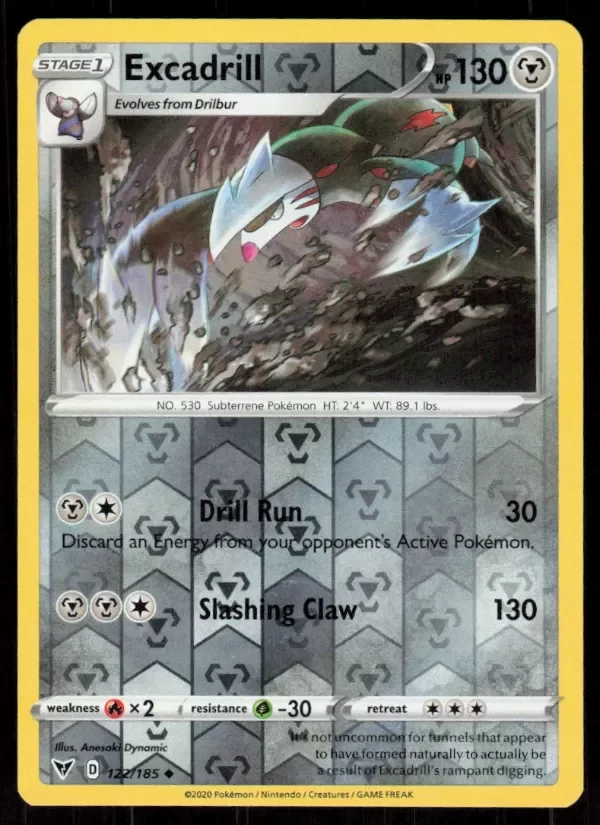 Producto - Excadrill 122/185 Reverse Holo 2020 Pokemon Vivid Voltage LP