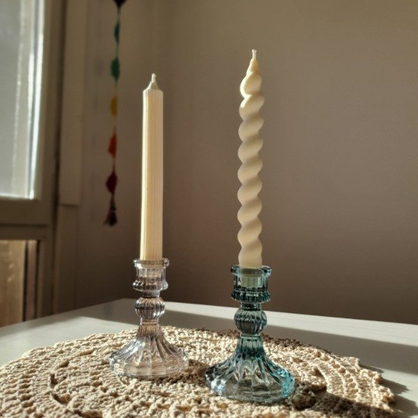 Producto - Candelabro de Vidrio con Vela de regalo - 0