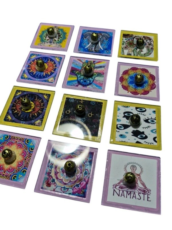 Producto - PORTA SAHUMERIO VIDRIO CUADRADO MINI 5X5 CM