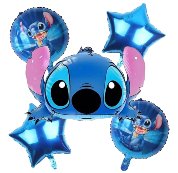 Producto - Set de 5 globos Stitch