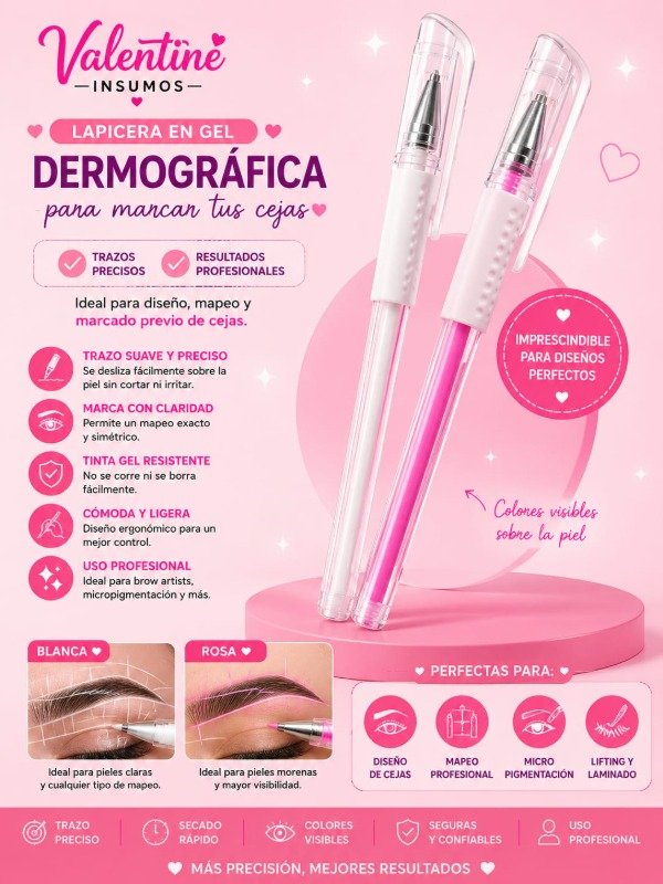 Producto - LAPICERA EN GEL BLANCO/ ROSA