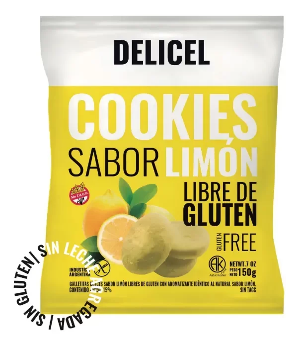 Producto - COOKIES SABOR LIMON DELICEL 200GR