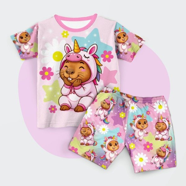 Producto - PIJAMA CAPIBARA UNICORNIO