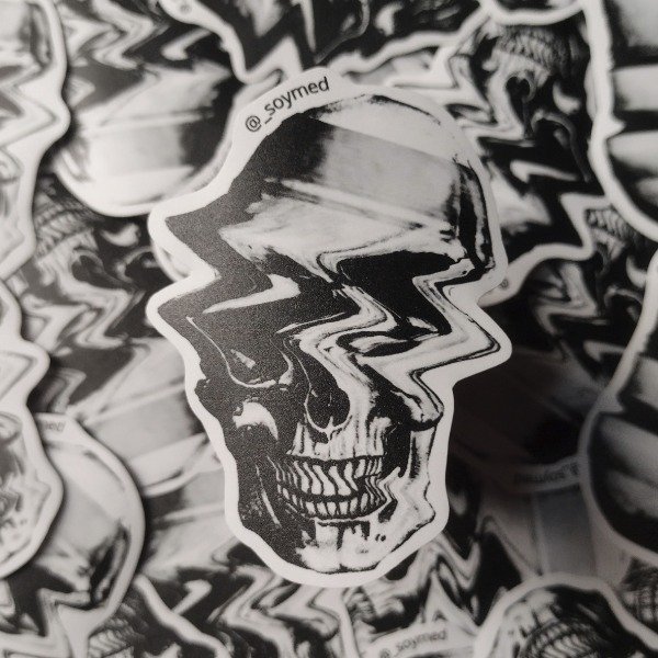 Producto - Sticker UV craneo V