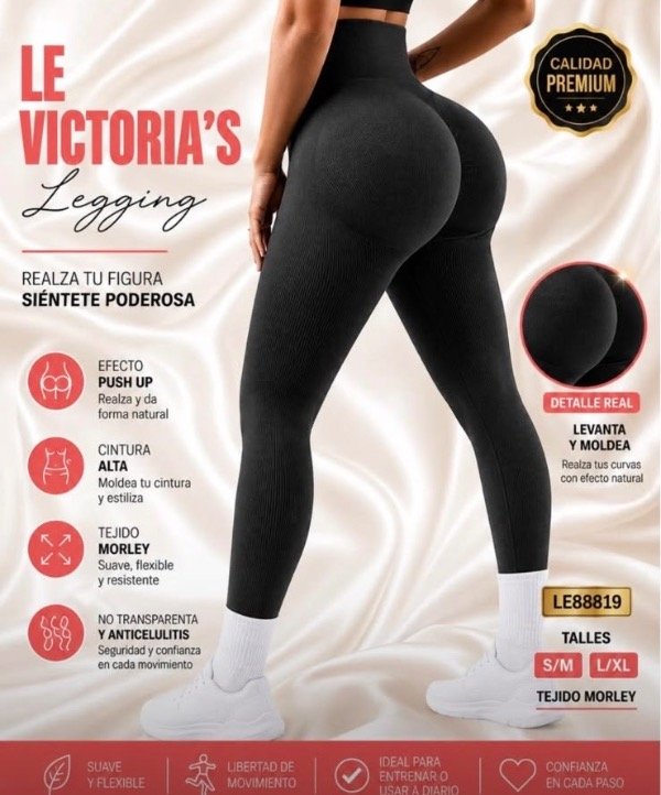 Producto - Calza Larga Push Up Black