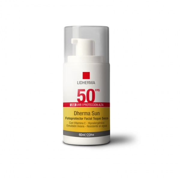 Producto - Lidherma Dherma Sun Protector Solar FPS 50 Toque seco sin color