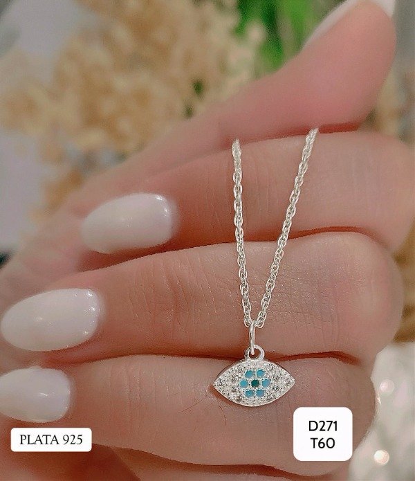 Producto - Conjunto ojo turco colgante con micropavé