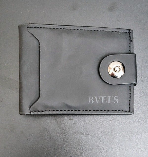 Producto - Billetera Negra con tarjetero externo e interno, billetes 3