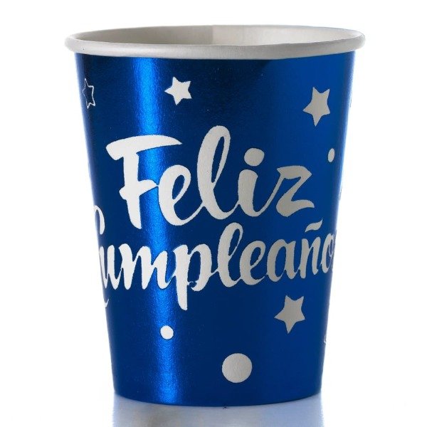 Producto - VASO DESCARTABLE FELIZ CUMPLEANOS X10