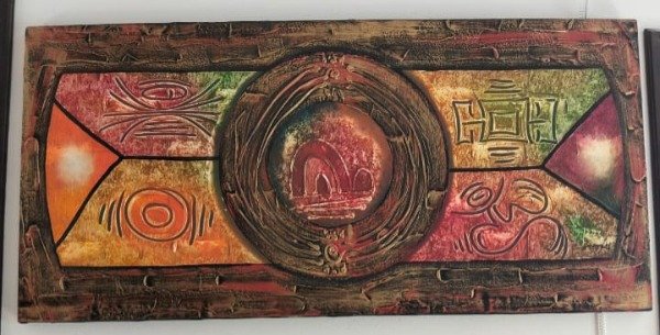 Producto - CUADRO AZTECA - tonos cobrizoz