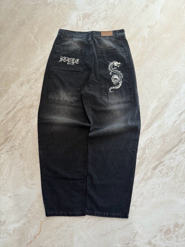 Producto - Jean Baggy Black Dragon