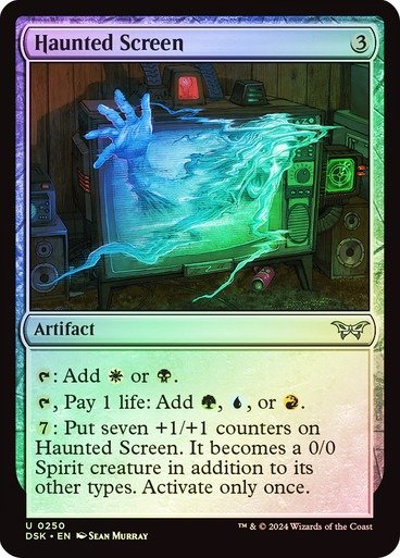 Producto - Haunted Screen Foil  Duskmourn: House of Horror