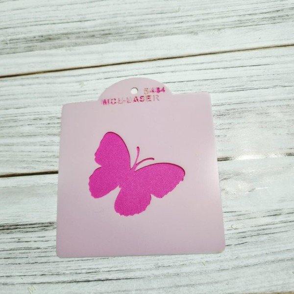 Producto - St 5484  Stencil mariposa  de 10x10 cm
