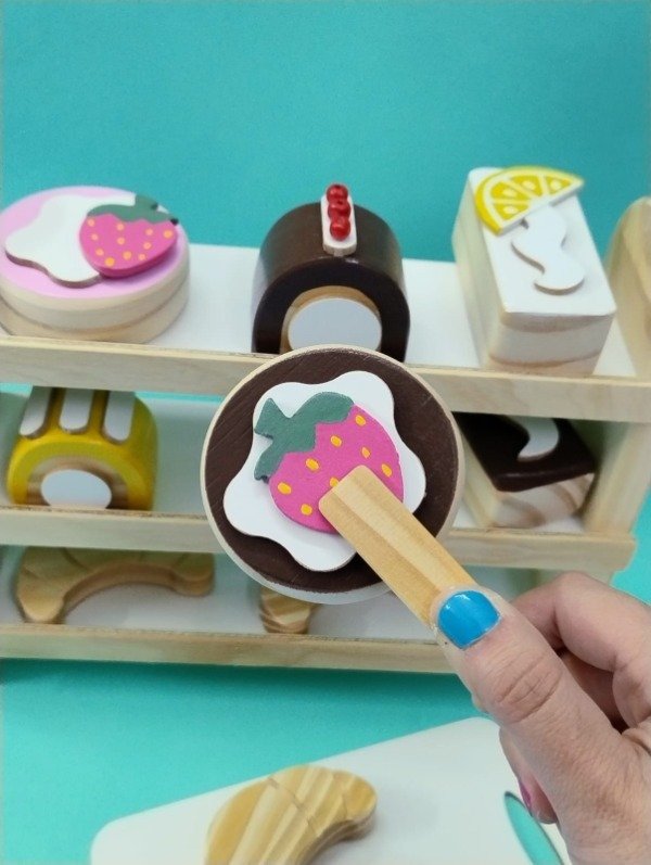 Producto - Set de Panadería de madera con estantería