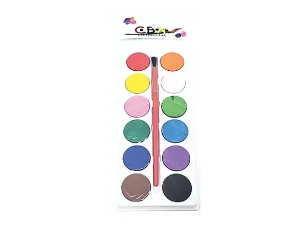 Producto - Acuarela CBX x12 con pincel