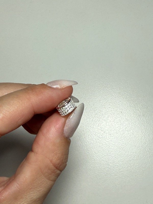 Producto - Dije para Pandora Circular con dijes piedras blancas - 0