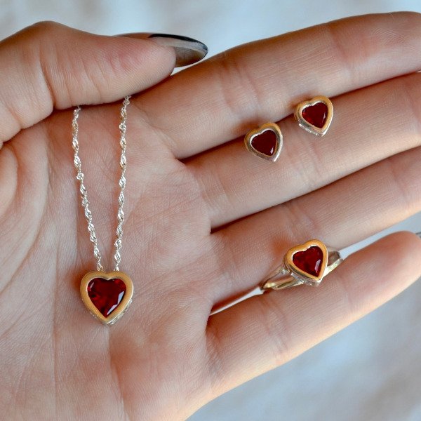 Producto - Combo Para Mamá: 3 Joyas Corazón