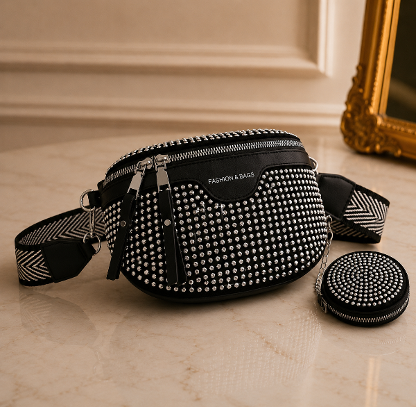 Producto - Riñonera STRASS PREMIUM - PLATEADO 01