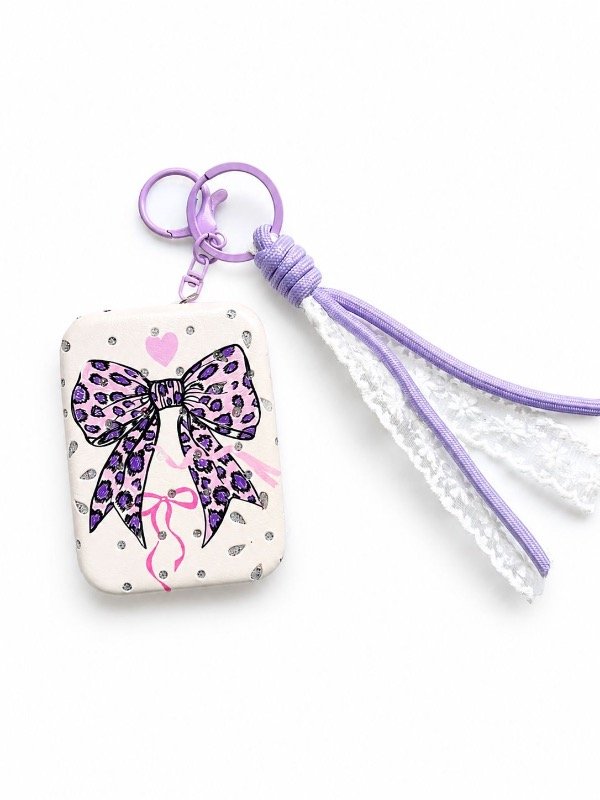 Producto - Espejo Moño Llavero Violeta