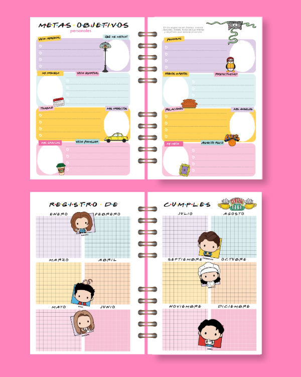 Producto - AGENDA FRIENDS - semana a la vista - 3