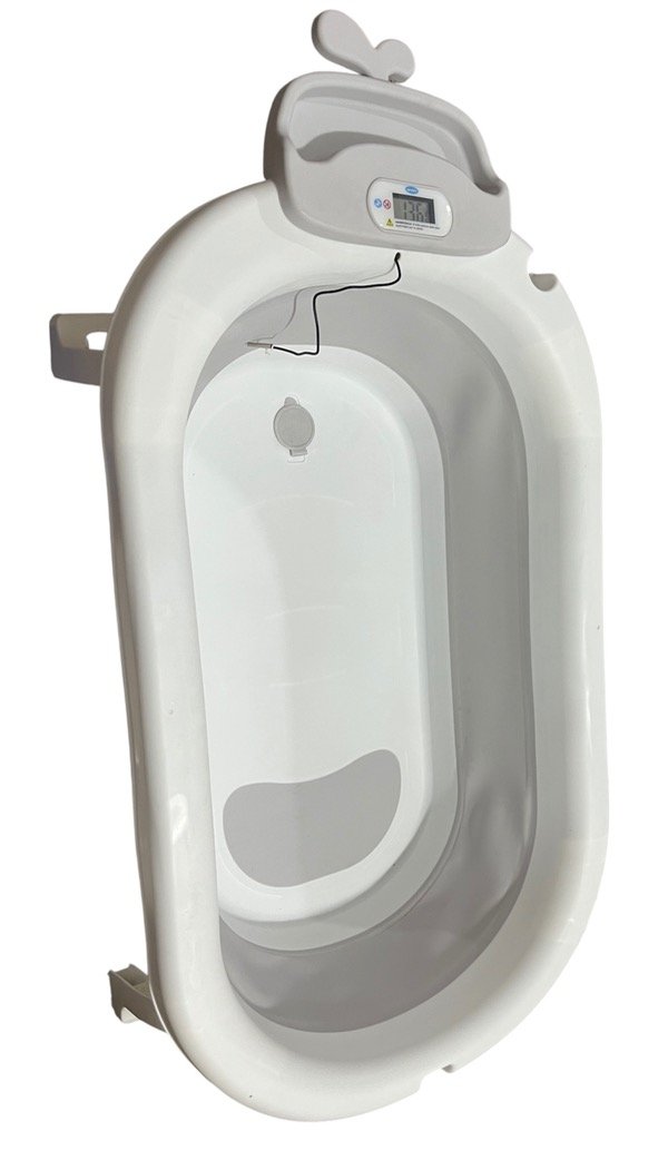 Producto - Bañera Plegable de 32lts con Termómetro Digital Priori Gris