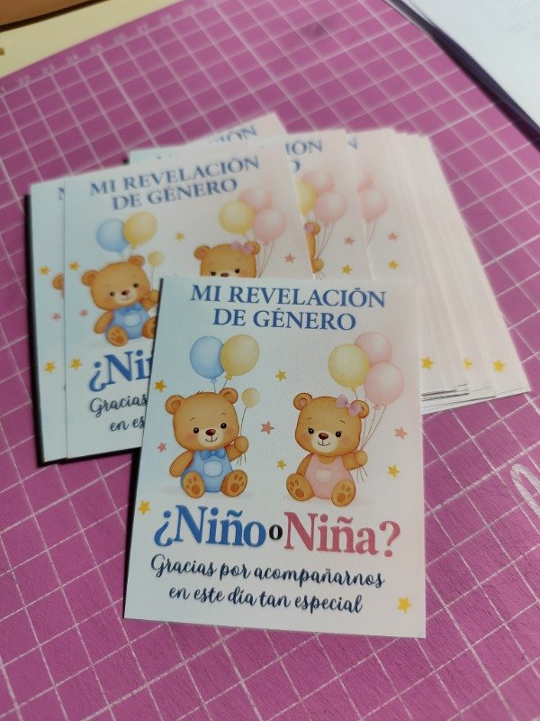 Producto - Tarjetas por Hoja, para evento y cualquier ocasion. (Plancha A4) - 2