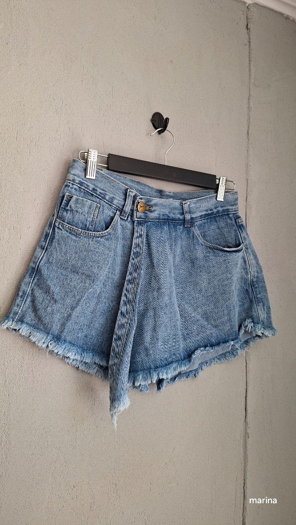 Producto - Short pollera azul - 0