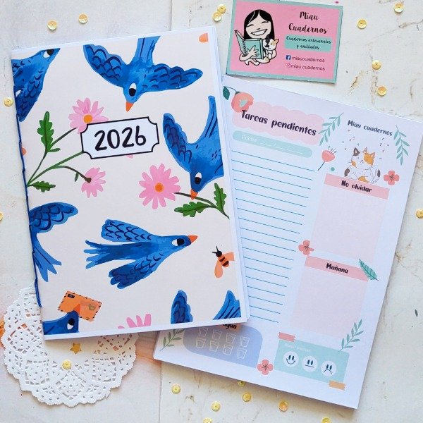Producto - Combo planners pajaros
