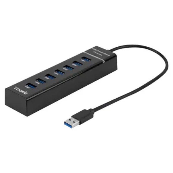 Producto - Generica HUB Yookie HUB10 - 7 Portas USB 30/20 - Negro