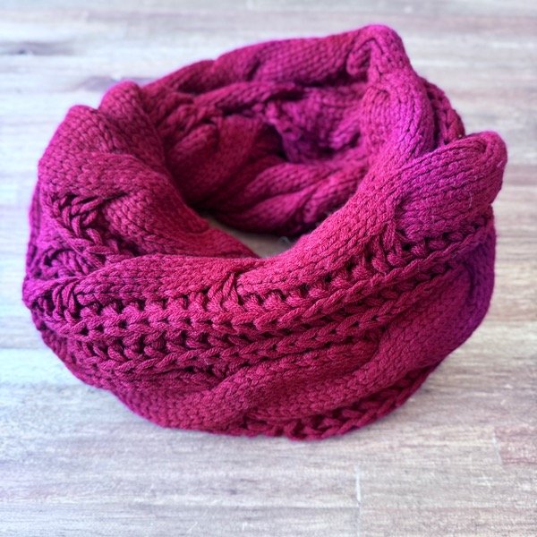 Producto - Cuellito Tejido - Bordo