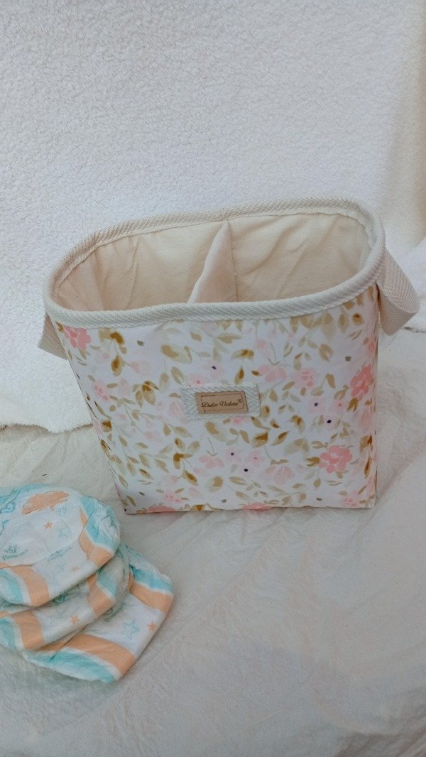 Producto - CONTENEDOR PAÑALERO Hojitas y Flores