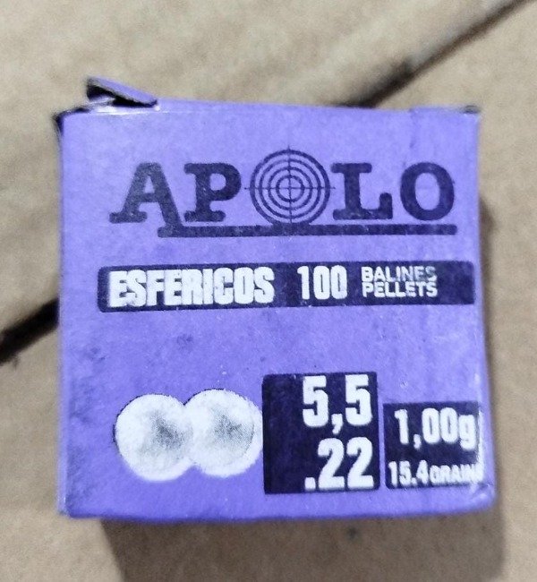 Producto - BALINES APOLO ESFERICOS 5,5 X 100 UNIDADES