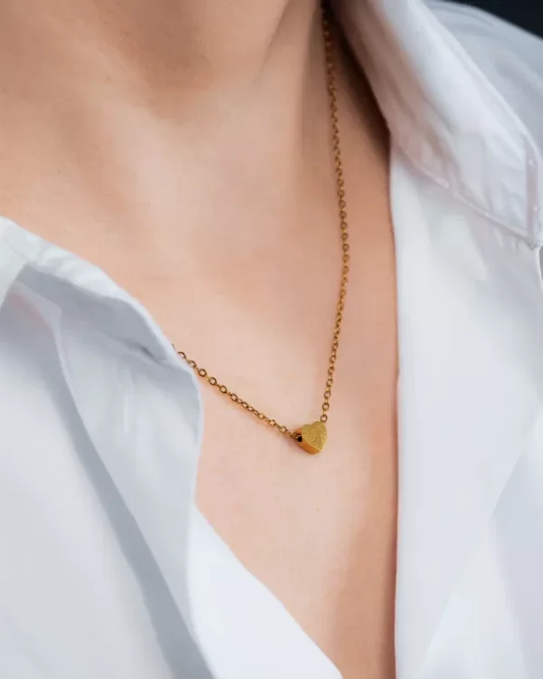 Producto - Collar Acero Dorado Clementina - 0