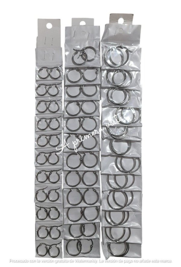 Producto - Aros argollas comunes p/par
