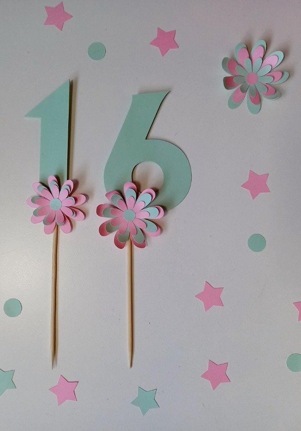 Producto - Toppers con Número