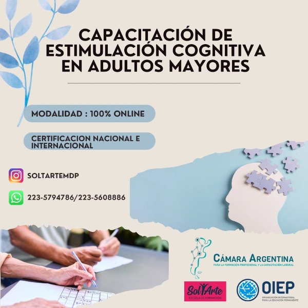 Producto - CAPACITACION DE ESTIMULACION COGNITIVA EN ADULTOS MAYORES
