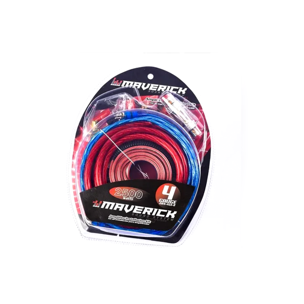 Producto - MAVERICK 2500WATTS 4 GAUGE KIT DE CABLES POTENCIA