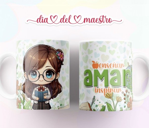 Producto - Plantilla Tazas Día del Maestro Diseños para sublimar #t508