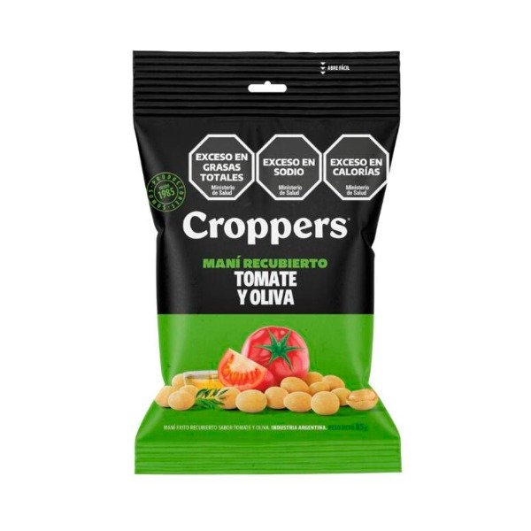 Producto - Mani recubierto Tomate Oliva x 85gr CROPPERS