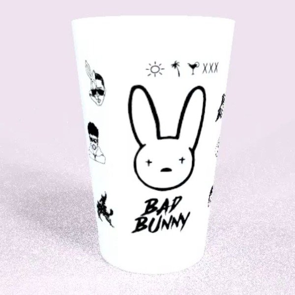 Producto - Vaso Blanco y Negro #BadBunny Fest