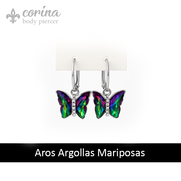 Producto - Aros Argollas Mariposa