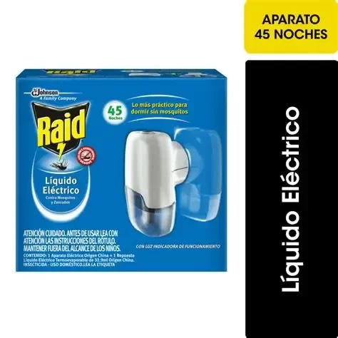 Producto - Aparato más repuesto liquido eléctrico 45 noches Rid