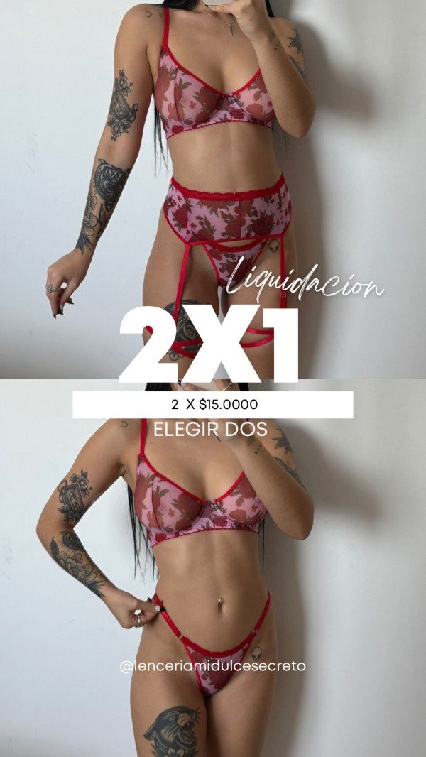 Producto - CONJUNTO ARO TUL ESTAMPADO 2x1