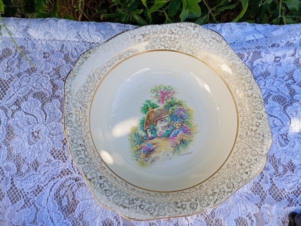 Producto - Bowl ensaladera de loza inglesa HK Tunstall