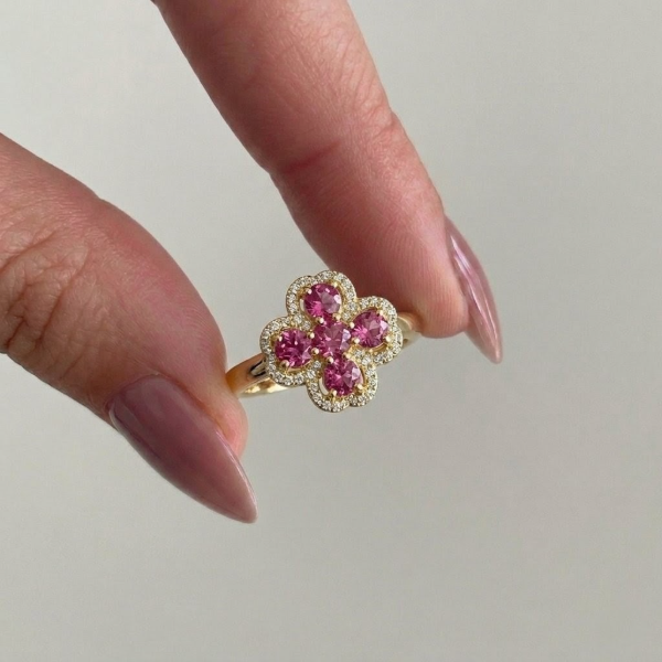 Producto - Anillo alba pink giratorio