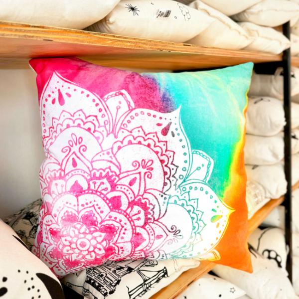 Producto - Almohadón BATIK ROSA MANDALA
