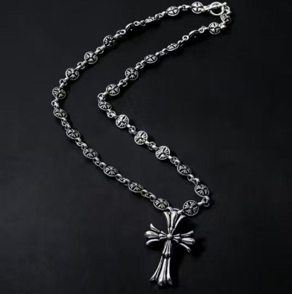 Producto - Collar Chrome Hearts Doble Cruz